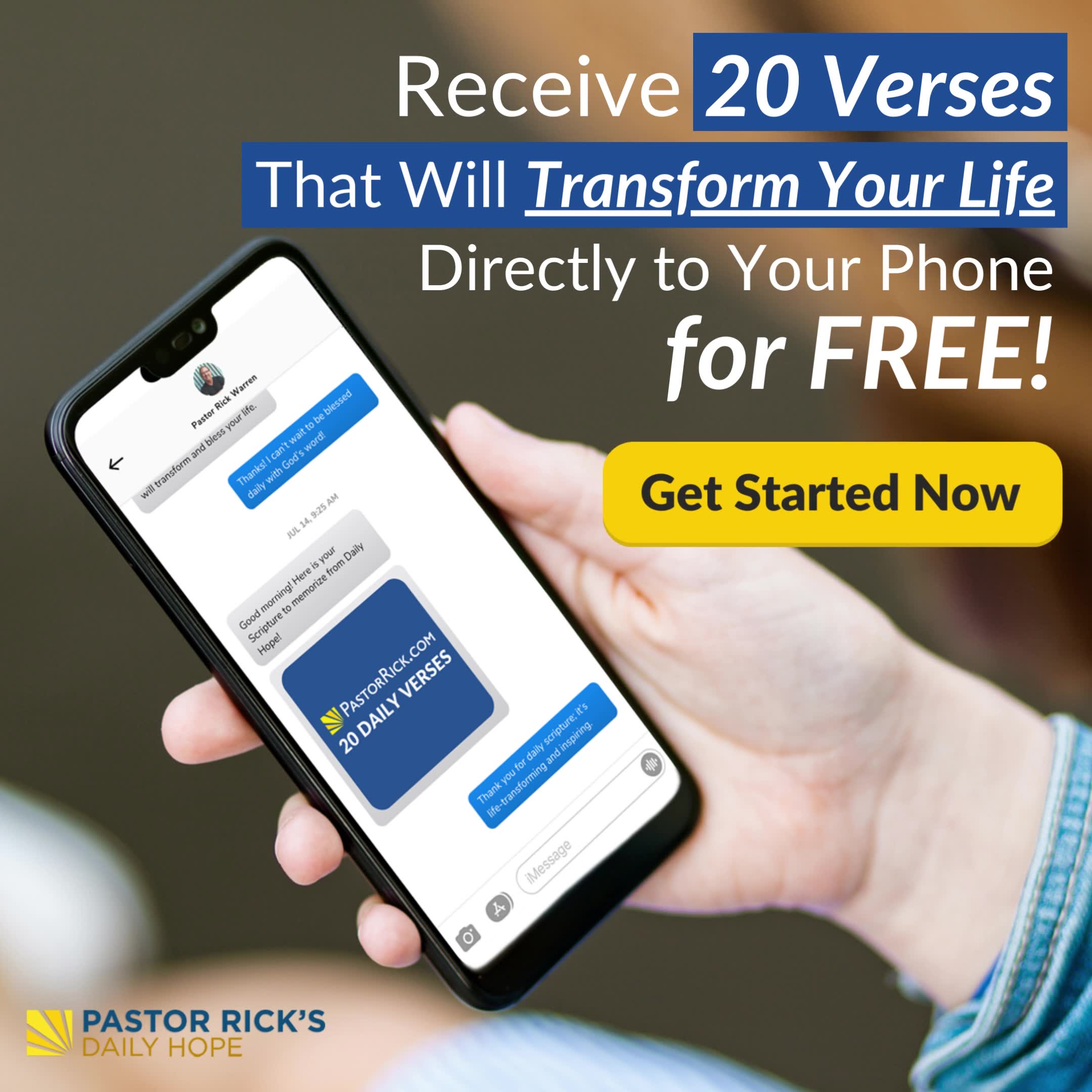 Pastor Rick's Daily Hope