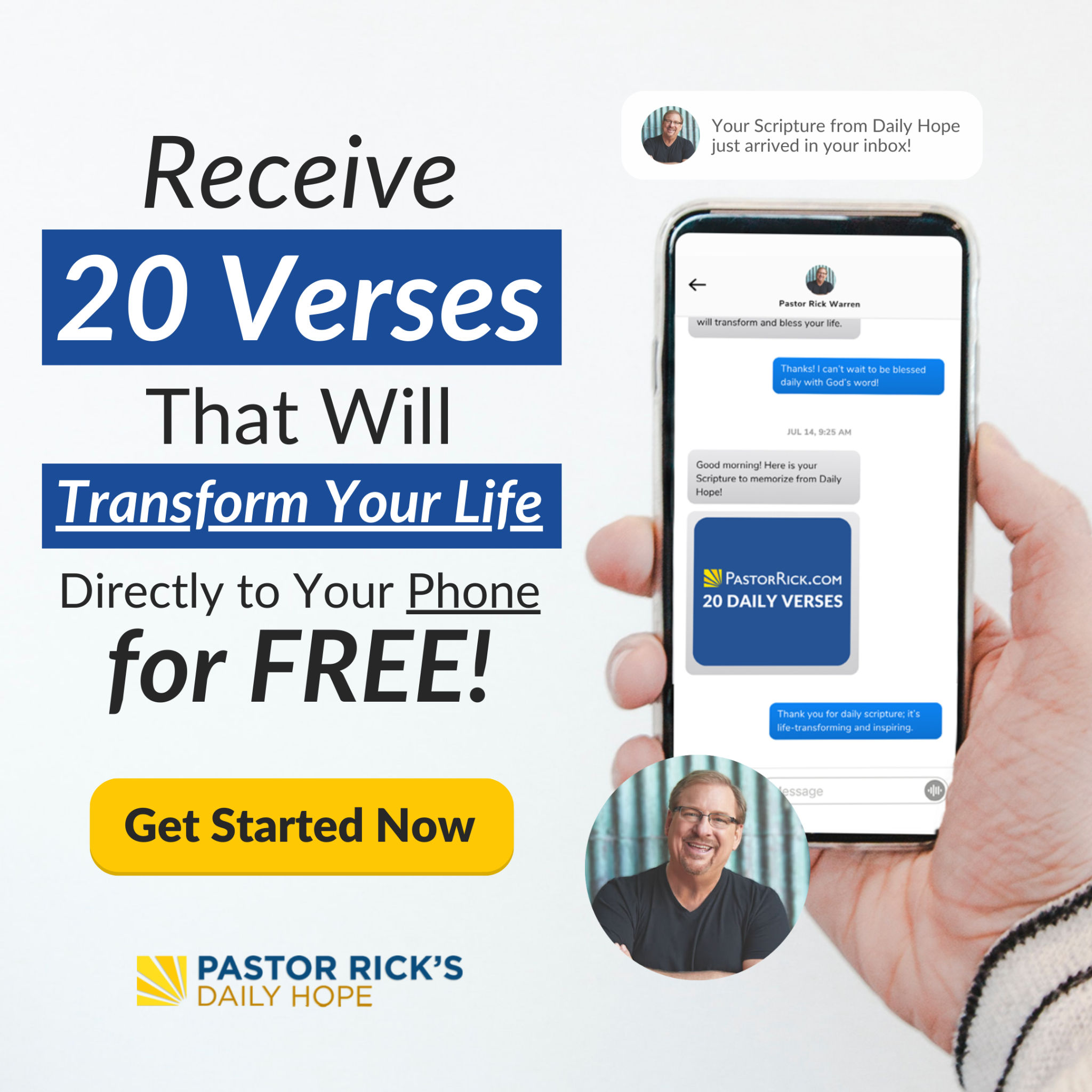 Pastor Rick's Daily Hope