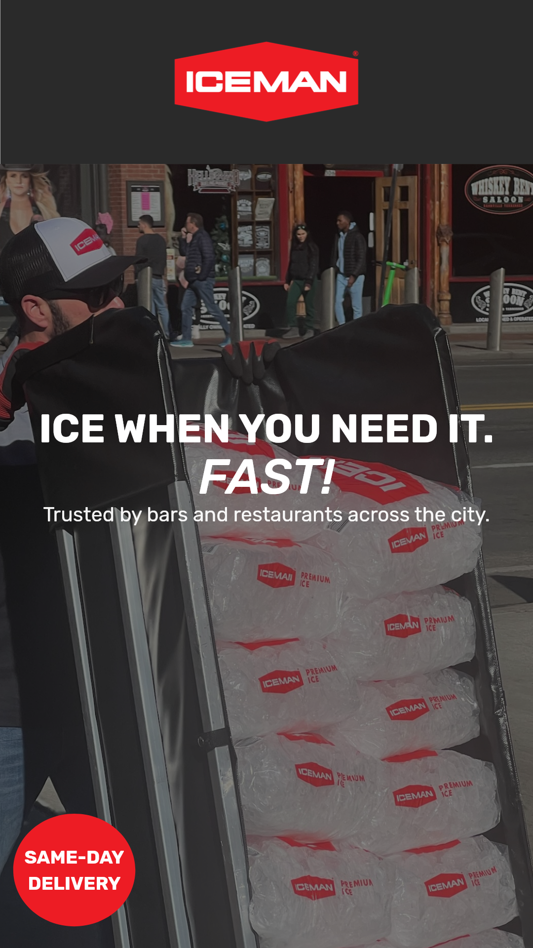 Iceman Premium Ice Delivery