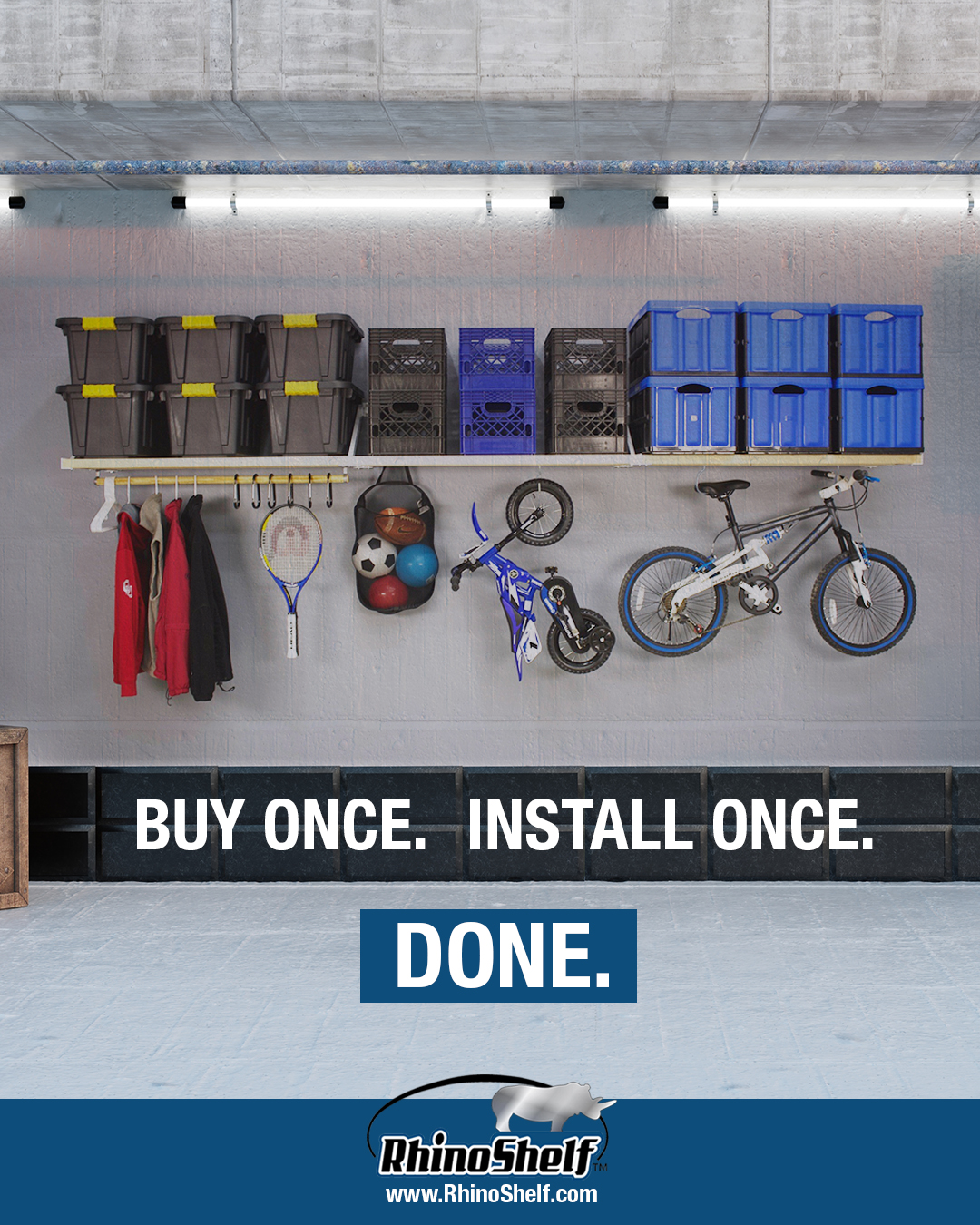 RhinoShelf.com Garage Storage Shelf System